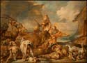 Noah Leading the Animals into the Ark by Giovanni Benedetto Castiglione c 