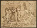 Noah his Family and the Animals Leaving the Ark after Raphael c