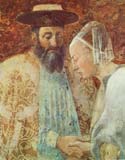 the Meeting of Solomon and the Queen of Sheba by Piero della Francesca  detail