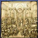 Solomon Hosts the Queen of Sheba from Lorenzo Ghiberti c