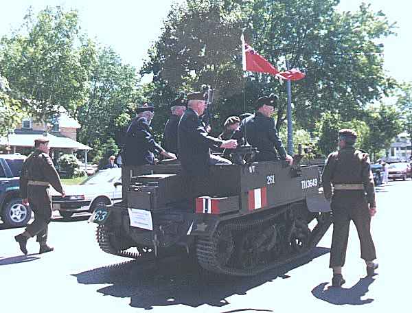 Bruce's restored Mk.I* carrier on parade