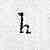 insular minuscule h