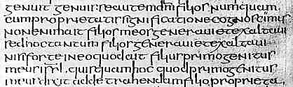 half uncial script