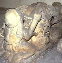 tomb figure with codex