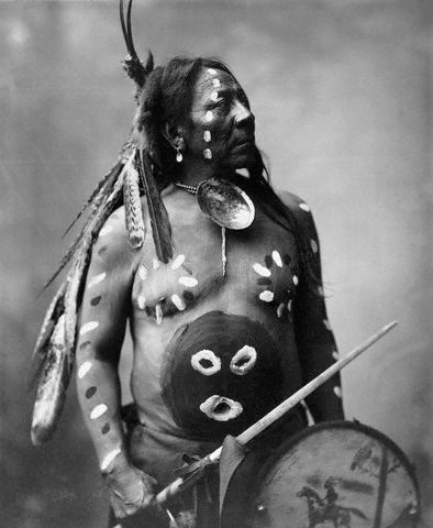 Native Americans - Sioux Indian, Last Horse in Full War Paint