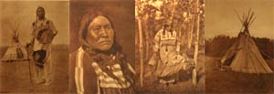 Native Americans - North American Indians - Chipewyan, Northern Assiniboin, The Sarsi, Slaves (Northern Piegan, Blood, and Blackfeet), West Woods Cree