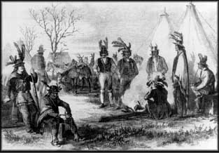 Delaware Indians as shown in "Scouts for the National Army in the West,"