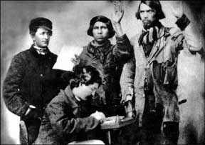 Swearing in of Native Indians recruits
