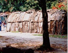 Native Americans - Indian Homes, Native Housing, Tipis, Wigwams and Longhouses - Longhouse Hobbamock Plimouth