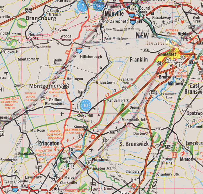Map 4 Connectors Added 1976 - I 95 1976 
