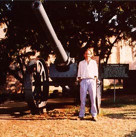  A surviving gun from the S.M.S. Königsberg in Mombasa, Kenya.