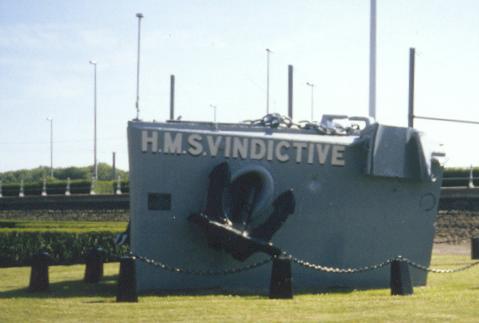 Another view of the bow section of the HMS Vindictive