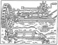 Horizontal boring machine