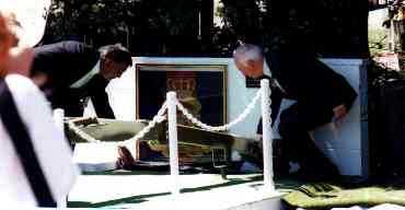 Unveiling the plaque