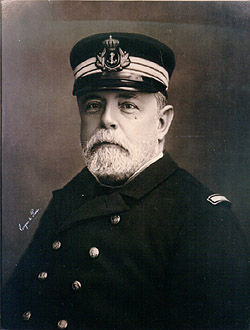 1886, as Captain presiding the commission in charge of construction of Pelayo