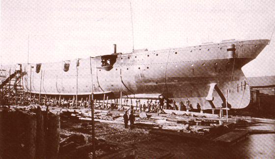 USS Detroit under construction