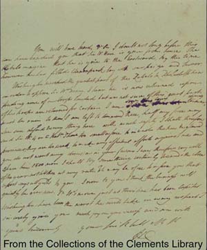 Image of letter (August 10, 1777). Click for larger view.
