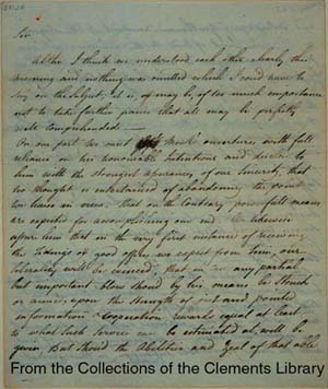 Image of letter (May 10, 1779), Page 1.  Click for large view.