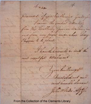 Image of a letter (Sept. 29, 1780). Click for larger view.