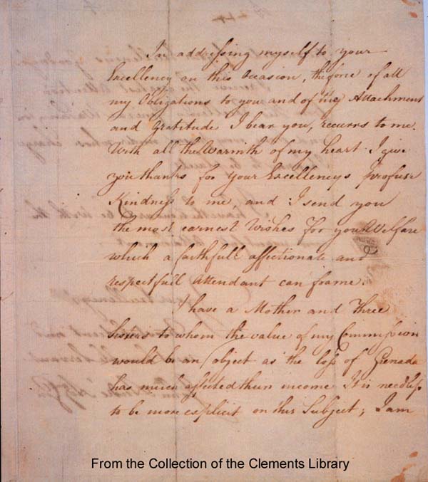 Image of letter (Sept. 29, 1780)