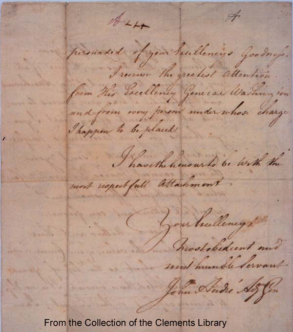 Image of letter (Sept. 29, 1780)