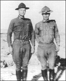 Lt. Col. Dwight D. Eisenhower and Major Sereno Brett.