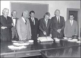 BPR officials in 1966 celebrate the 50th anniversary of the Federal Aid Road Act of 1916.