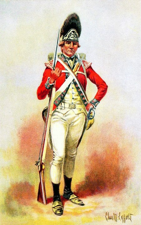 Grenadier Company, Fifth Regiment of Foot, 1776