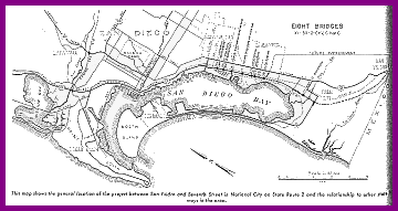 Construction map showing US 101, 1951