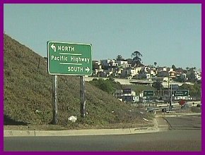 Pacific Highway entrance sign