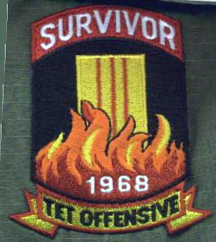 Vietnam War 1968 TET Offensive Survivor Patch