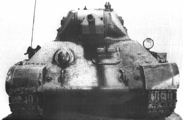 Frontal view of T-34
