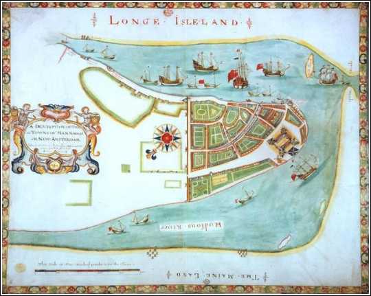 Map of New Amsterdam